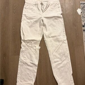 White Distressed Denim Jeans